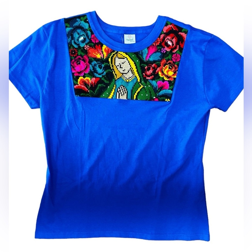 Lady Of Guadalupe Royal Blue T-Shirt